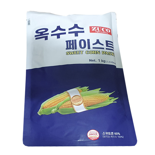 신광 옥수수 페이스트 1kg /옥수수필링/ 옥수수라떼